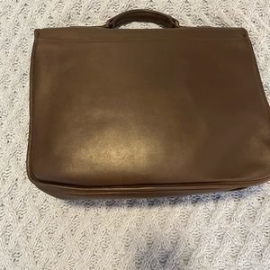 Custom made leather briefcase